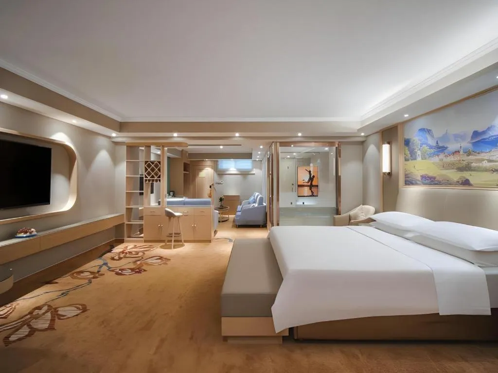 Bed in Vienna Hotel Shandong Liaocheng High-Tech Zong Yueji Park