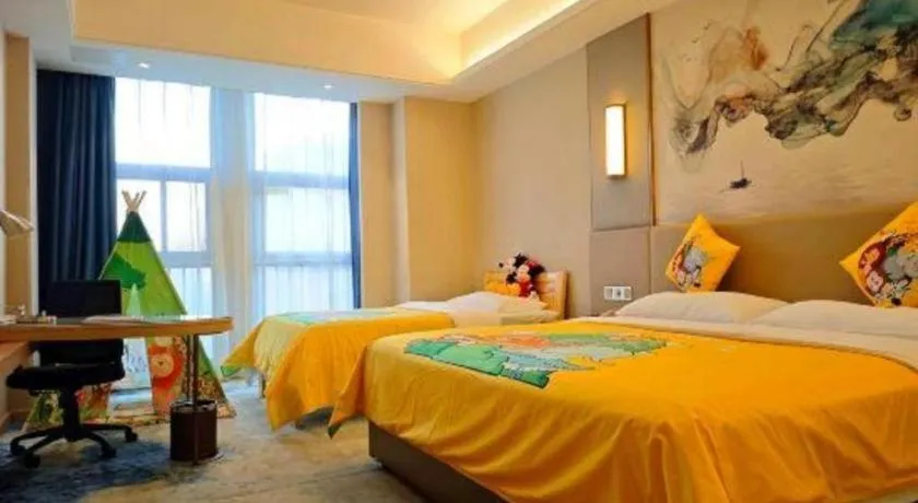 Bed in Vienna Hotel Shaanxi Hanzhong Central Square High-Speed Railway Station