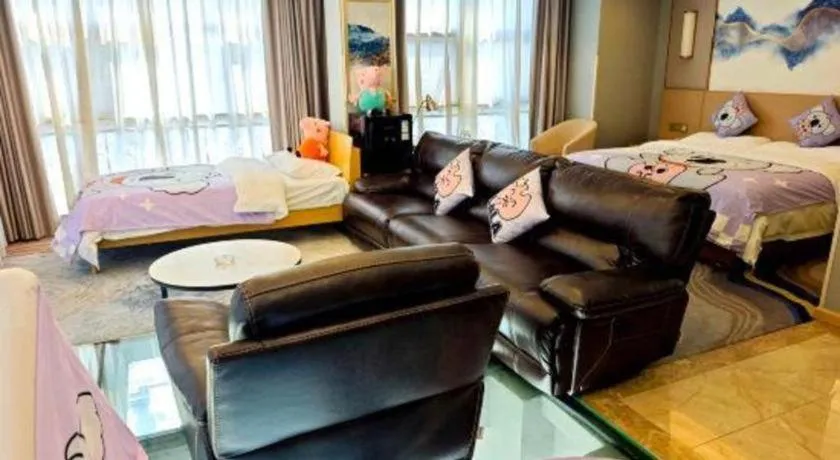 Bed in Vienna Hotel Shaanxi Hanzhong Central Square High-Speed Railway Station