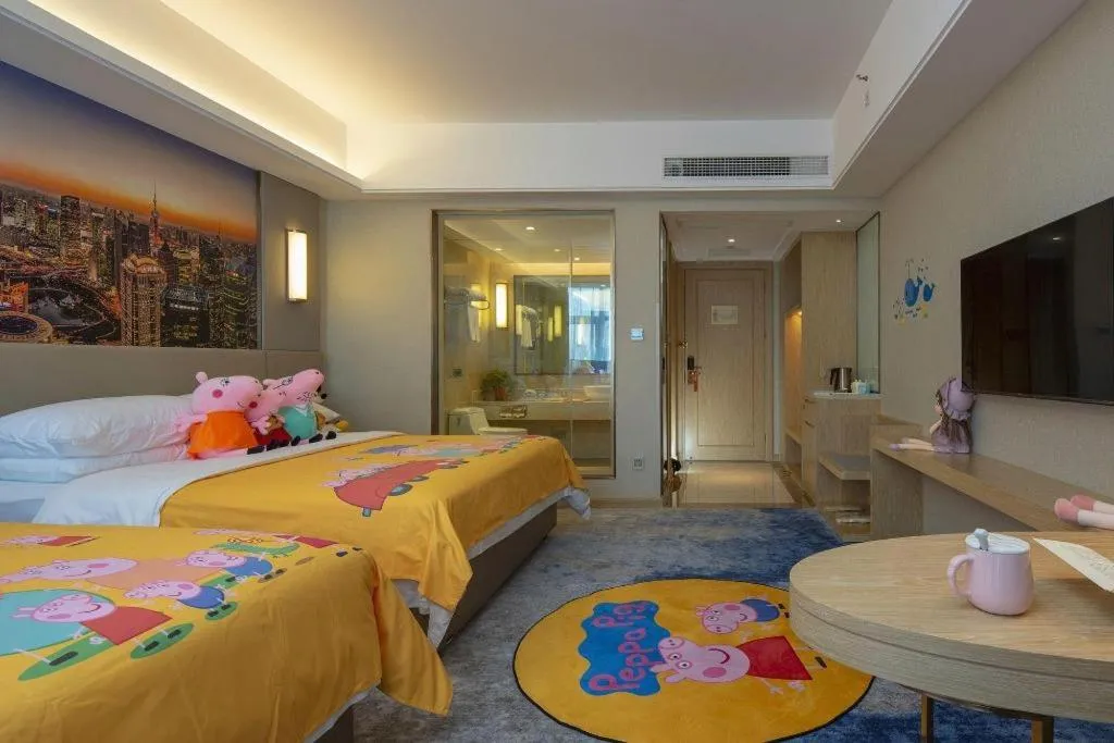 Bed in Vienna Hotel Shaanxi Hanzhong Central Square High-Speed Railway Station