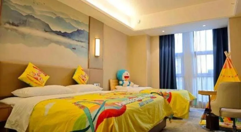 Bed in Vienna Hotel Shaanxi Hanzhong Central Square High-Speed Railway Station