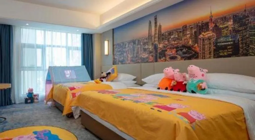 Bed in Vienna Hotel Shaanxi Hanzhong Central Square High-Speed Railway Station
