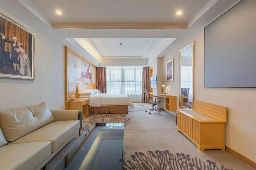 Bed in Vienna Hotel Guangzhou North Station Huaguoshan Metro Station