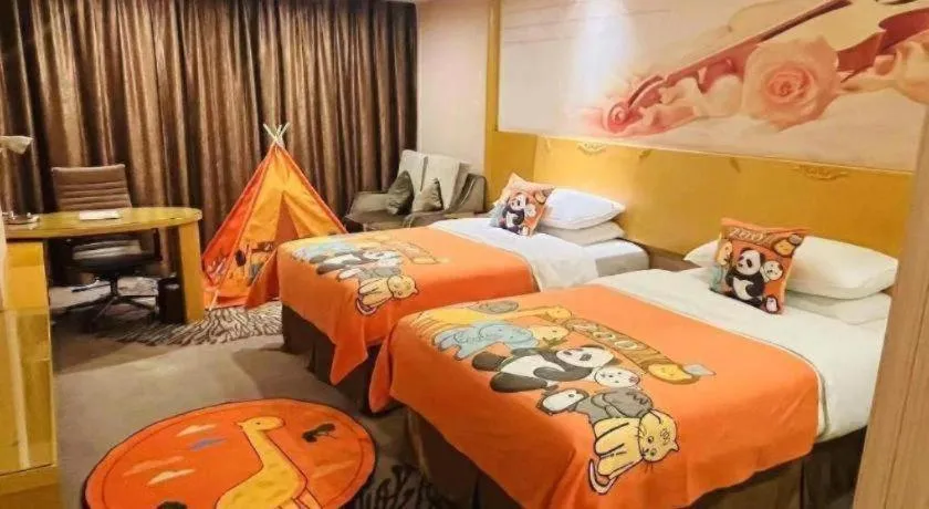 Bed in Vienna Hotel Guangzhou North Station Huaguoshan Metro Station