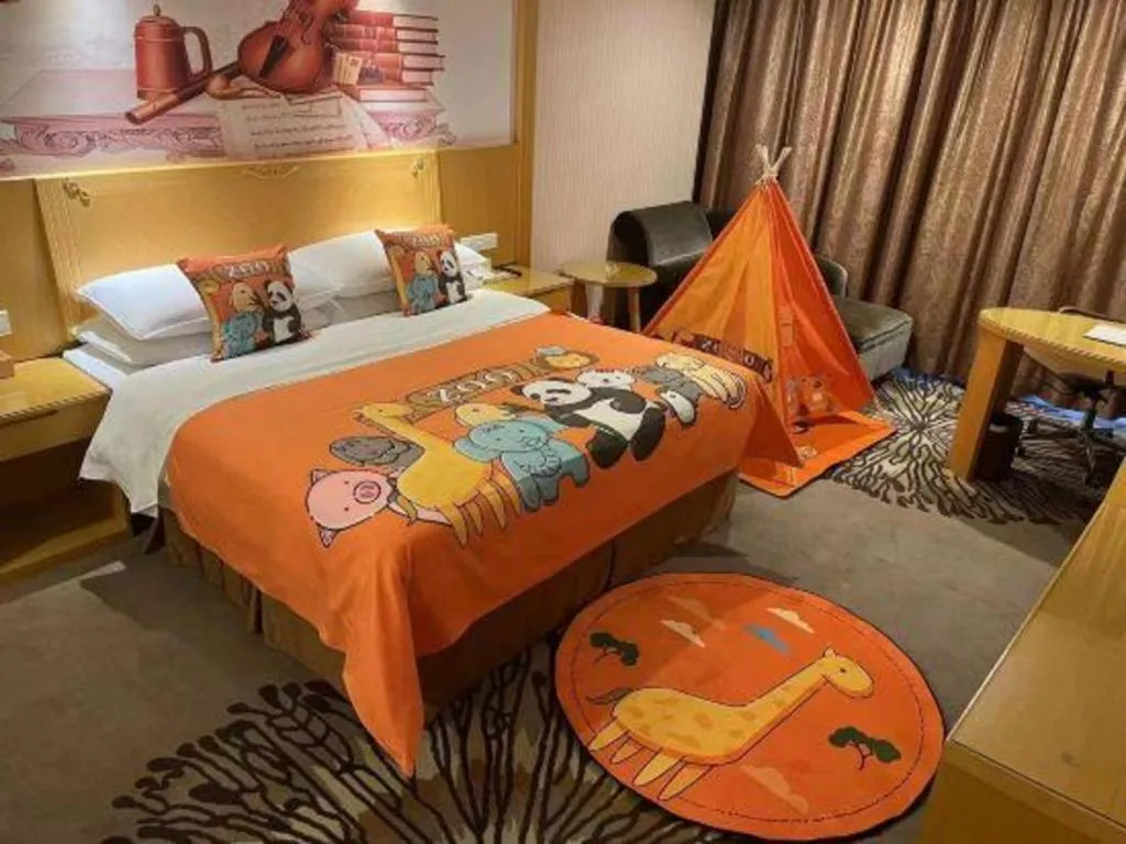 Bed in Vienna Hotel Guangzhou North Station Huaguoshan Metro Station