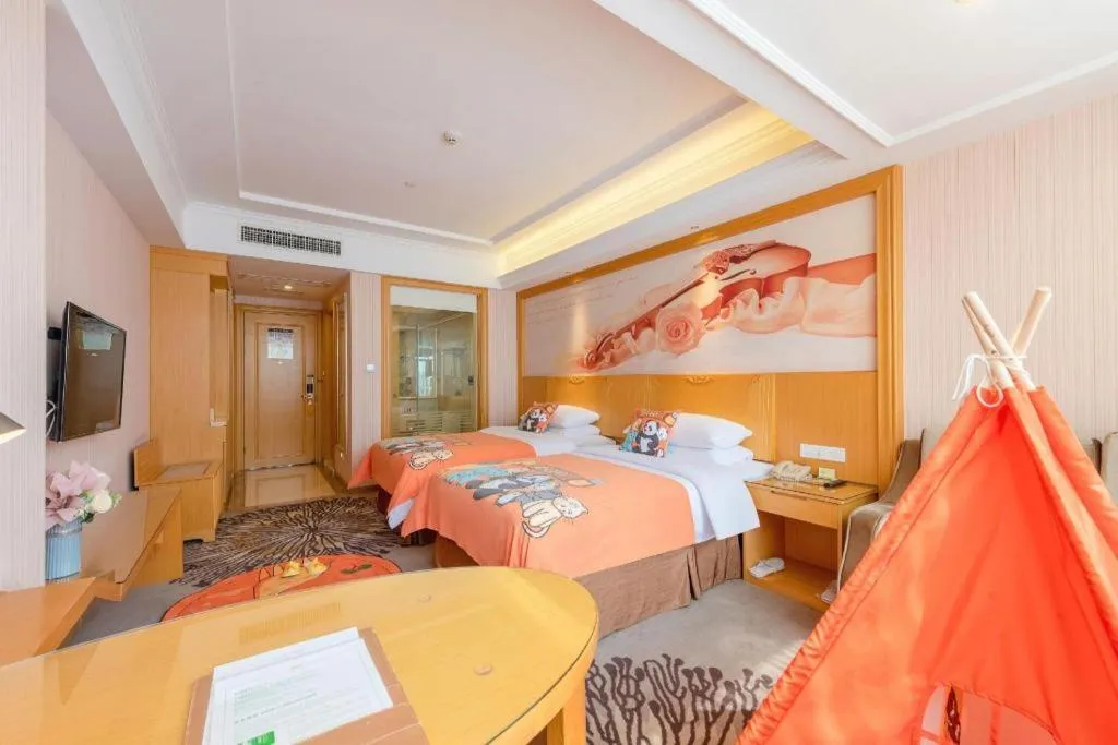 Bed in Vienna Hotel Guangzhou North Station Huaguoshan Metro Station