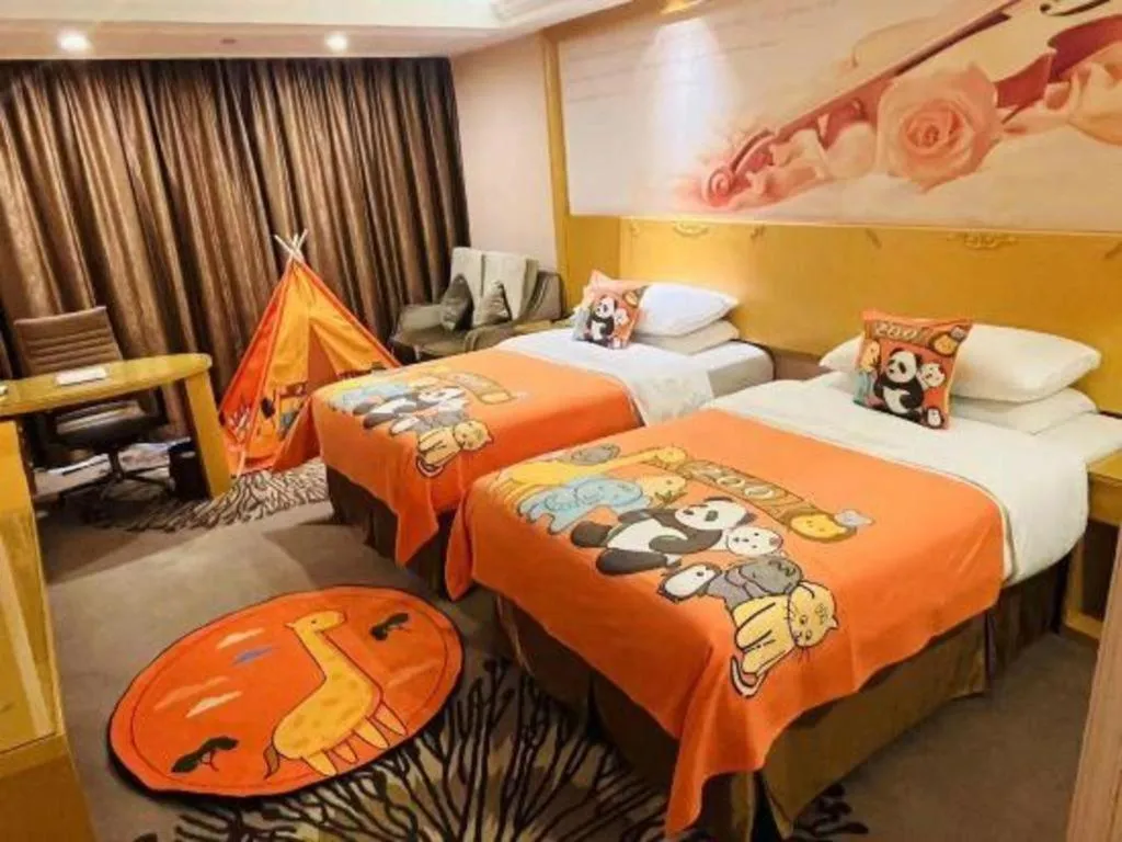 Bed in Vienna Hotel Guangzhou North Station Huaguoshan Metro Station