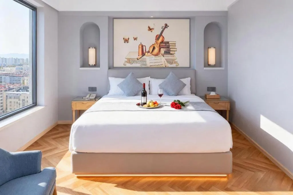 Bed in Vienna Hotel Guangdong Foshan West Station Airport Luocun