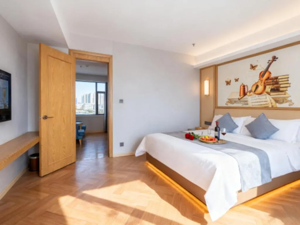 Bed in Vienna Hotel Guangdong Foshan West Station Airport Luocun