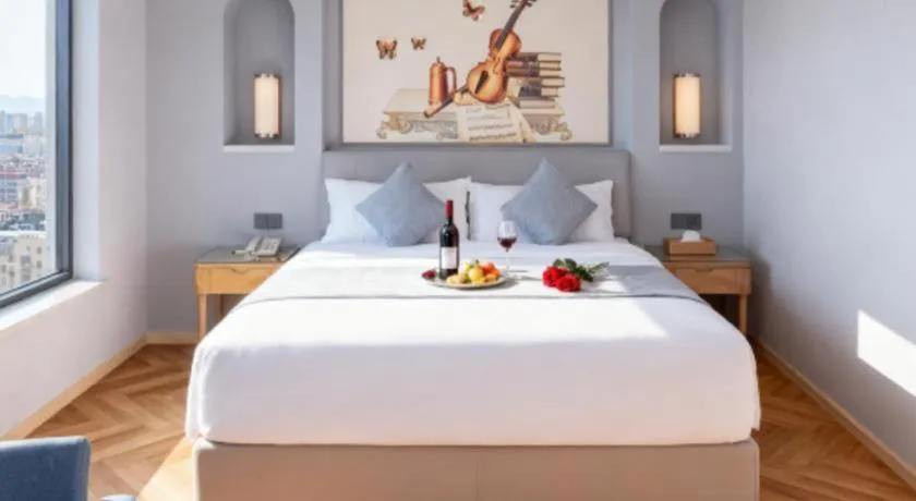 Bed in Vienna Hotel Guangdong Foshan West Station Airport Luocun