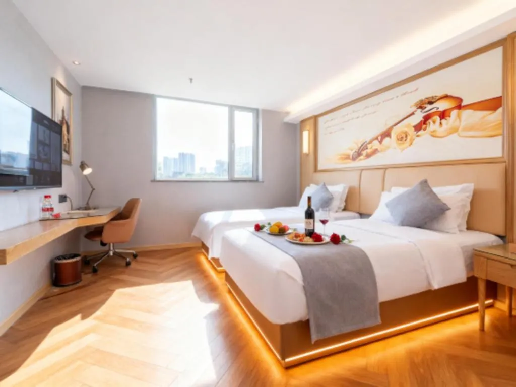 Bed in Vienna Hotel Guangdong Foshan West Station Airport Luocun