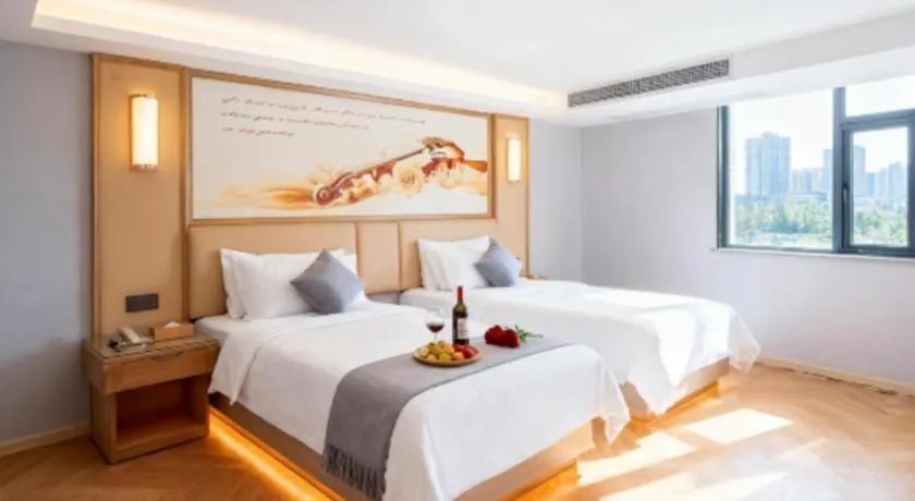 Bed in Vienna Hotel Guangdong Foshan West Station Airport Luocun