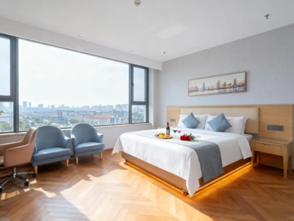 Bed in Vienna Hotel Guangdong Foshan West Station Airport Luocun