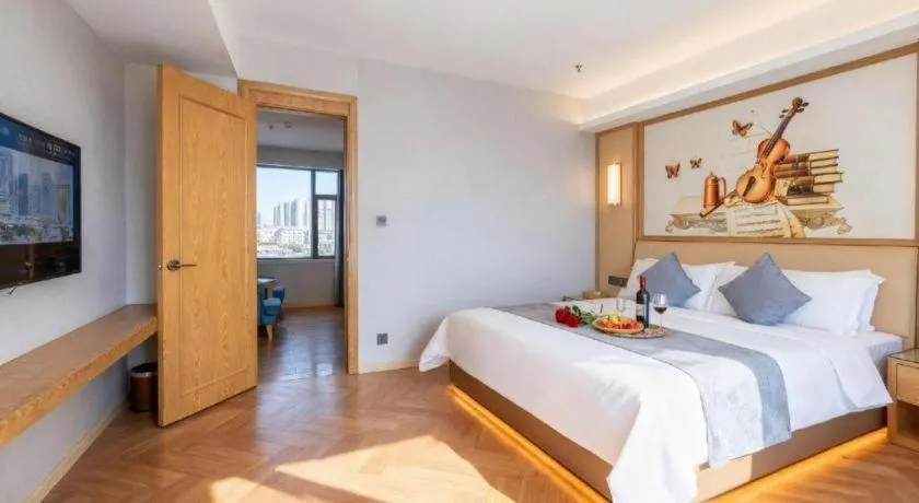 Bed in Vienna Hotel Guangdong Foshan West Station Airport Luocun