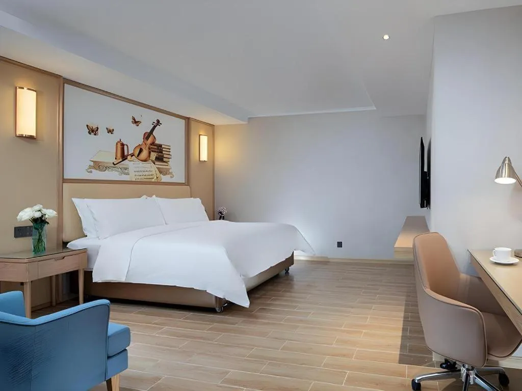 Bed in Vienna Hotel Guangdong Foshan West Station Airport Luocun