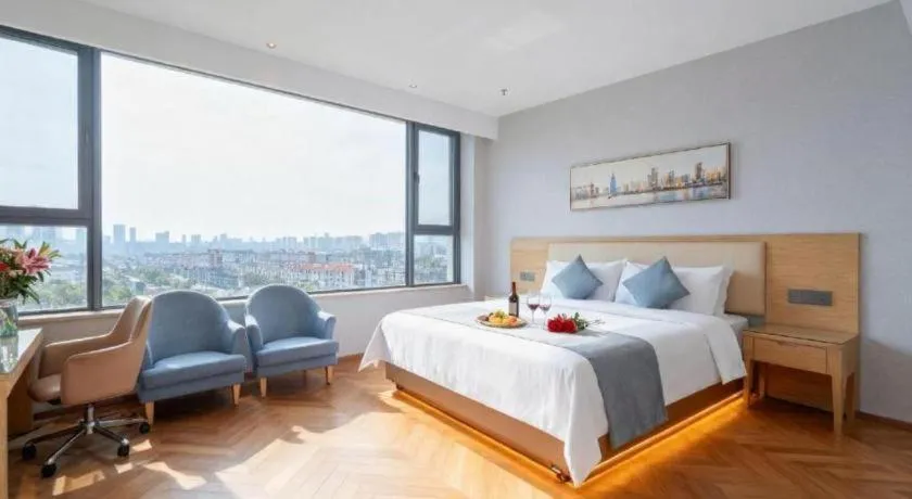 Bed in Vienna Hotel Guangdong Foshan West Station Airport Luocun