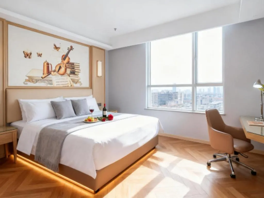 Bed in Vienna Hotel Guangdong Foshan West Station Airport Luocun