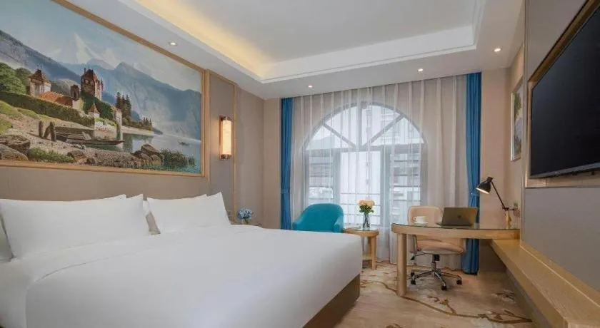 Bed in Vienna Hotel Yunnan Dali Erhai Lake