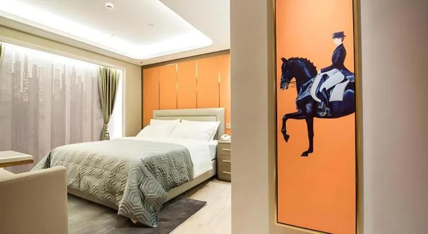 Bed in Vienna Hotel Kunming Beijing Road Chuanxin Gulou Metro Station