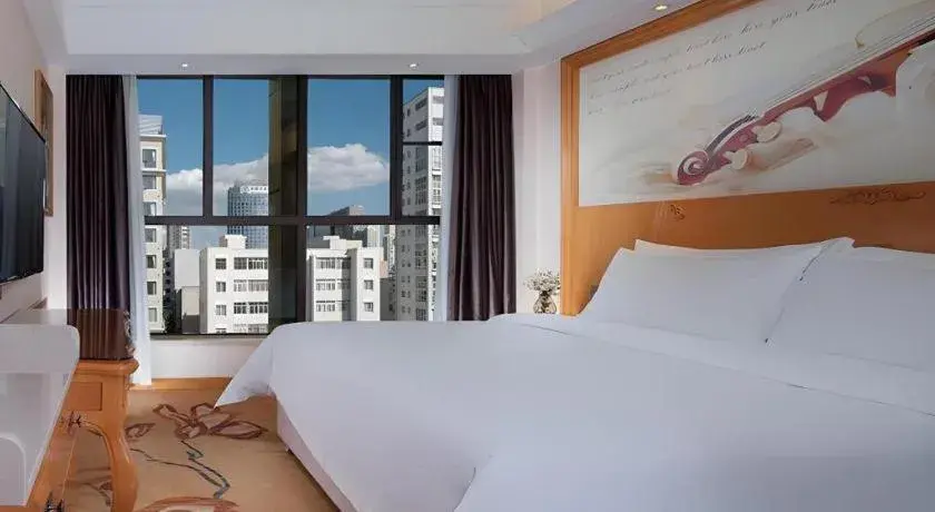 Bed in Vienna Hotel Kunming Beijing Road Chuanxin Gulou Metro Station Bed in Vienna Hotel Kunming Beijing Road Chuanxin Gulou Metro Station