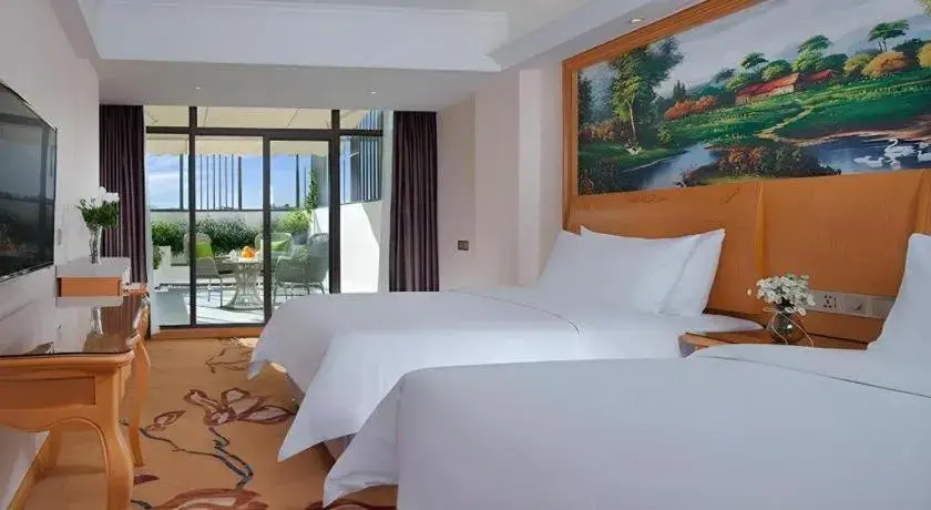 Bed in Vienna Hotel Kunming Beijing Road Chuanxin Gulou Metro Station Bed in Vienna Hotel Kunming Beijing Road Chuanxin Gulou Metro Station