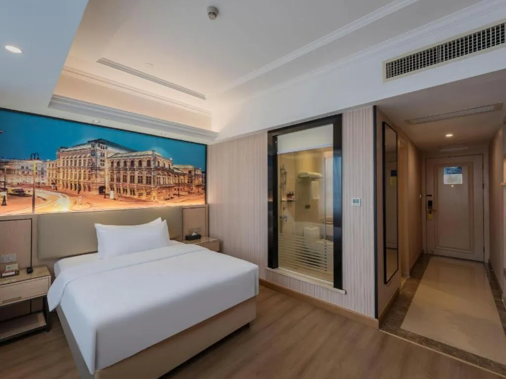 Bed in Vienna Hotel Ganzhou Economic Development Zone 1st Hospital West High-Speed Railway Station