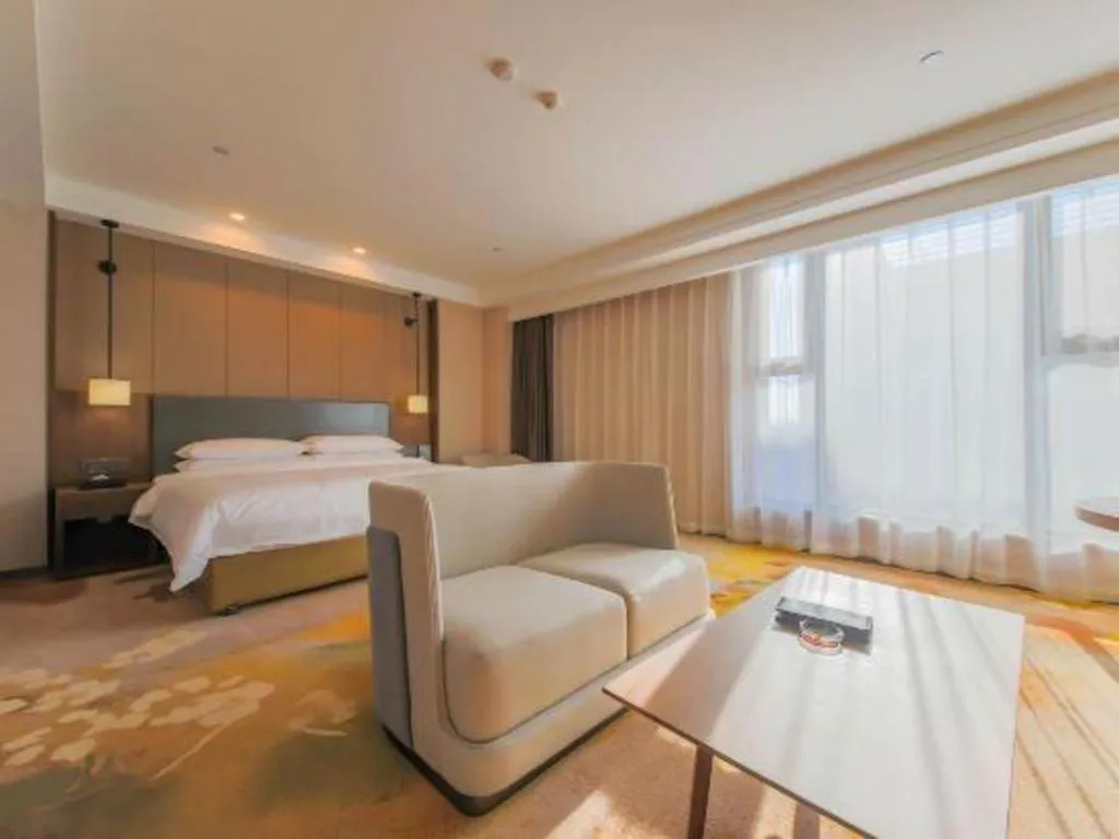 Bed in Venus Royal Hotel Ordos Yijinhuoluo Banner Olympic