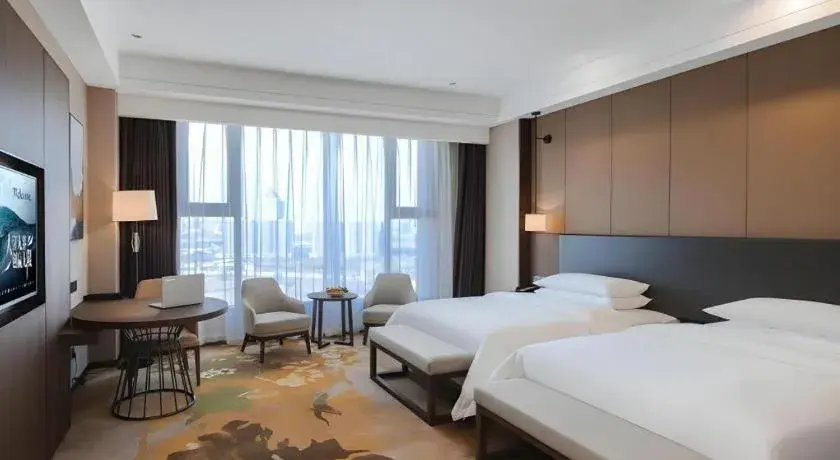 Bed in Venus Royal Hotel Ordos Yijinhuoluo Banner Olympic Bed in Venus Royal Hotel Ordos Yijinhuoluo Banner Olympic