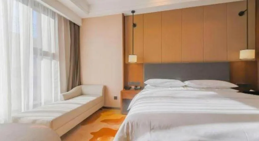 Bed in Venus Royal Hotel Ordos Yijinhuoluo Banner Olympic