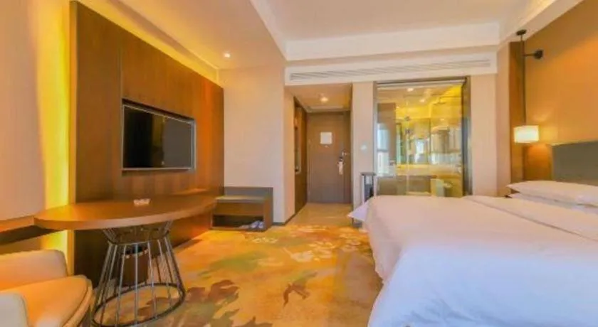 Bed in Venus Royal Hotel Ordos Yijinhuoluo Banner Olympic