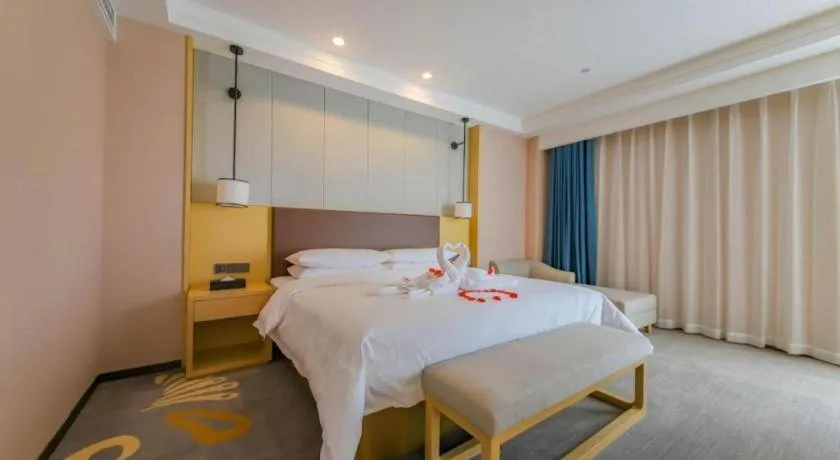 Bed in Venus Royal Hotel Ordos Yijinhuoluo Banner Olympic