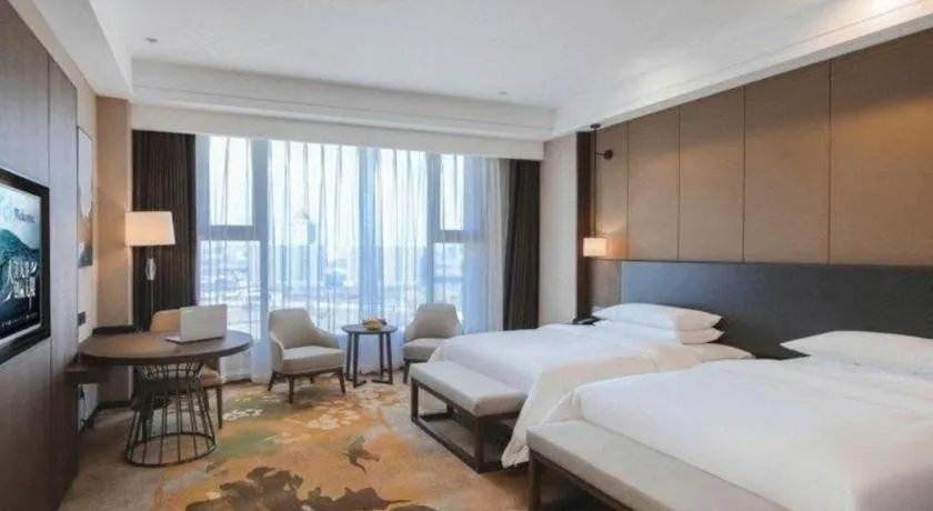 Bed in Venus Royal Hotel Ordos Yijinhuoluo Banner Olympic