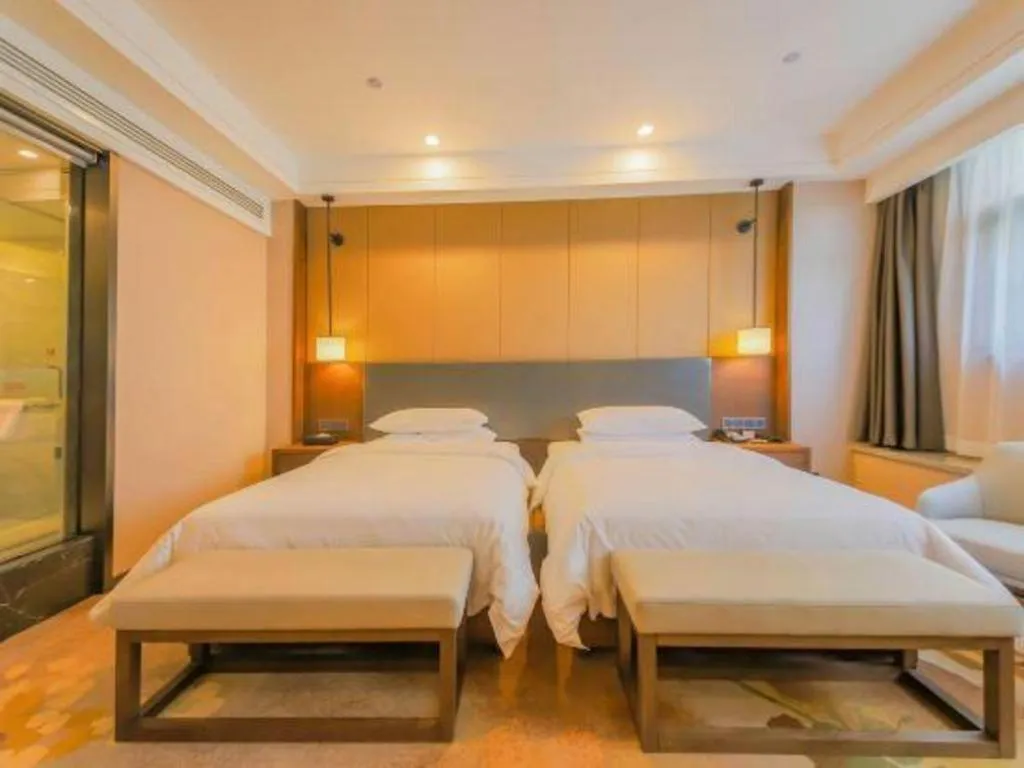 Bed in Venus Royal Hotel Ordos Yijinhuoluo Banner Olympic