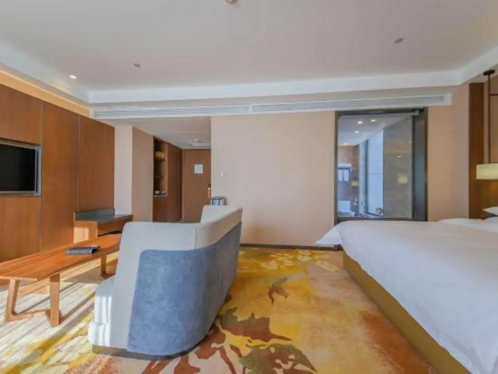 Bed in Venus Royal Hotel Ordos Yijinhuoluo Banner Olympic