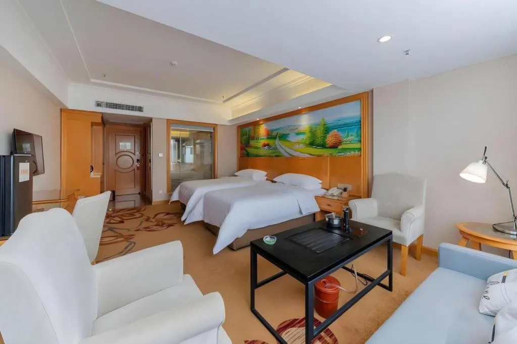 Bed in Vienna Hotel Guangdong Shaoguan Renhua Danxiashan County Center