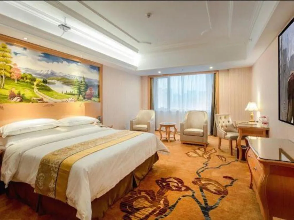 Bed in Vienna Hotel Chengdu Chadianzi Toursim Center