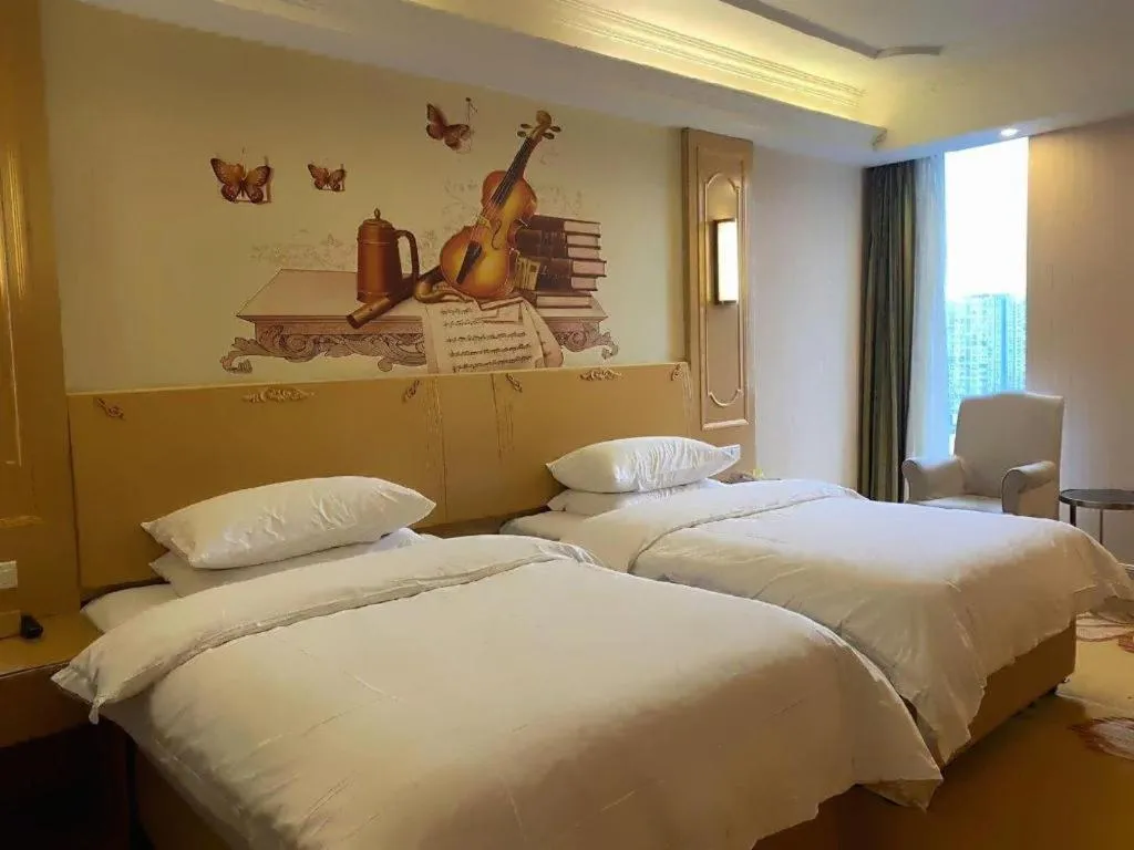 Bed in Vienna Hotel Chengdu Chadianzi Toursim Center