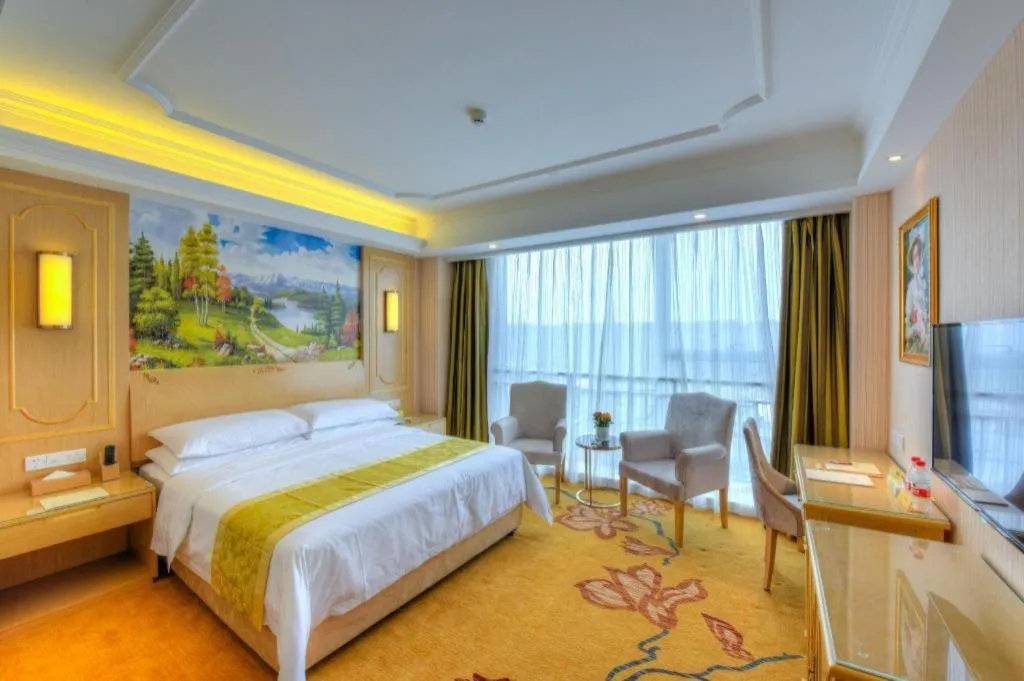 Bed in Vienna Hotel Chengdu Chadianzi Toursim Center