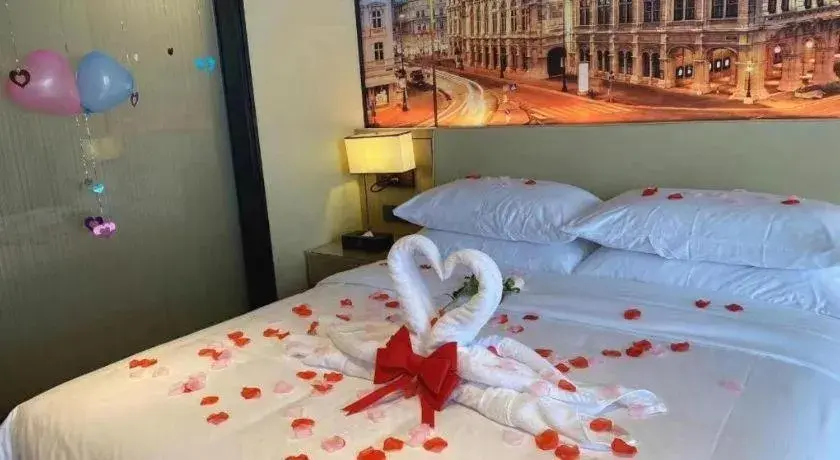 Bed in Vienna Hotel Nanchang West Station Guobo Metro Station Bed in Vienna Hotel Nanchang West Station Guobo Metro Station