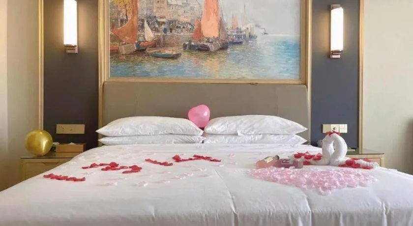 Bed in Vienna Hotel Nanchang West Station Guobo Metro Station