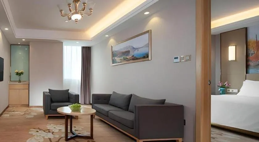 Bed in Vienna Hotel Nanchang West Station Guobo Metro Station