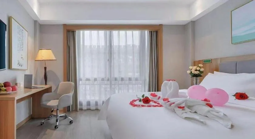 Bed in Vienna Hotel Nanchang West Station Guobo Metro Station