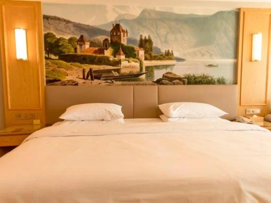 Bed in Vienna Hotel Shandong Linyi Mengyin