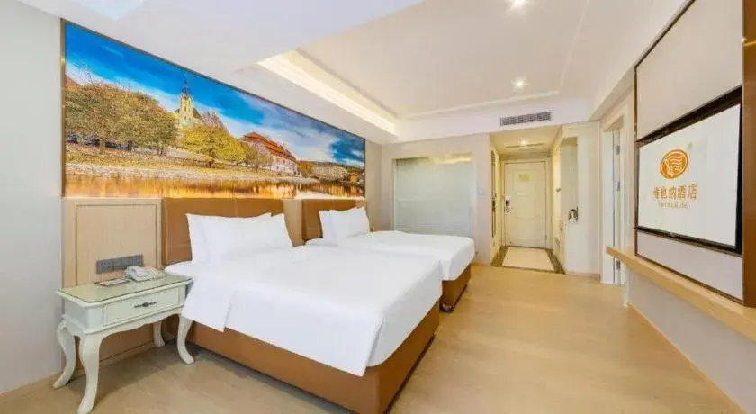 Bed in Vienna Hotel Guangdong Shantou South Bus Station Bed in Vienna Hotel Guangdong Shantou South Bus Station