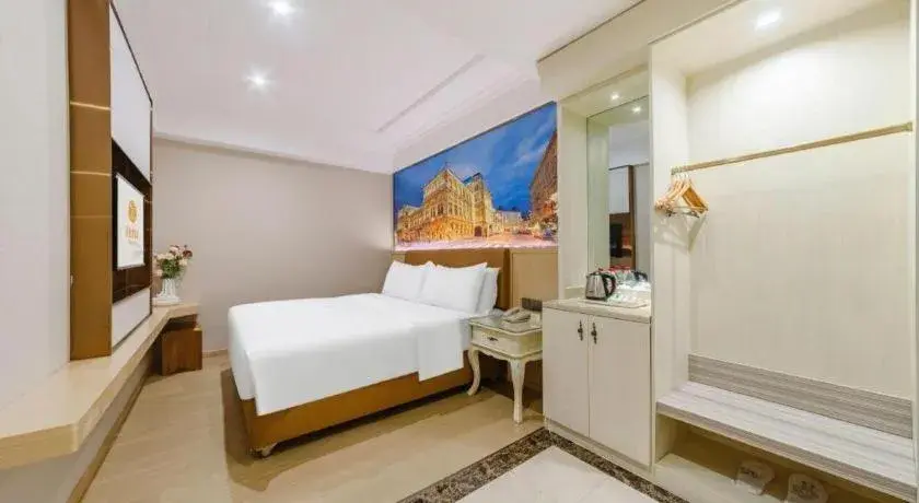 Bed in Vienna Hotel Guangdong Shantou South Bus Station Bed in Vienna Hotel Guangdong Shantou South Bus Station