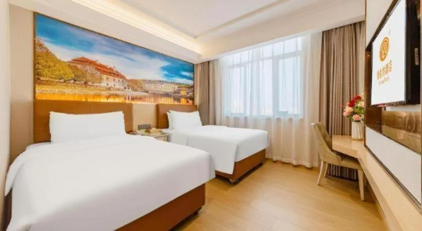 Bed in Vienna Hotel Guangdong Shantou South Bus Station