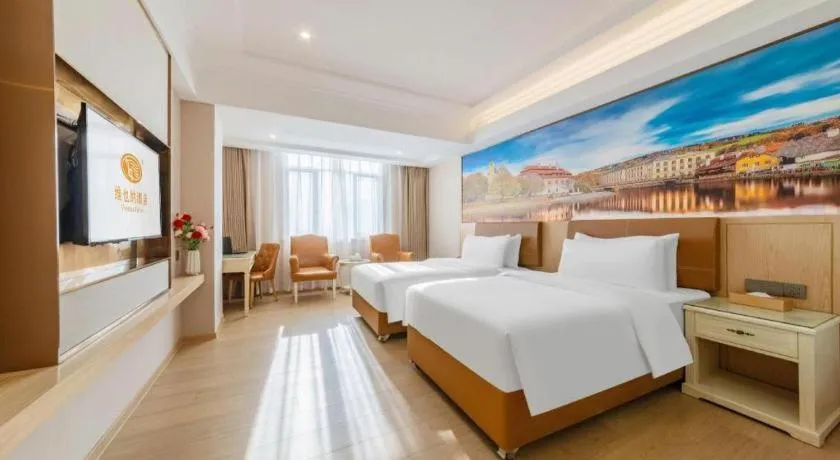 Bed in Vienna Hotel Guangdong Shantou South Bus Station