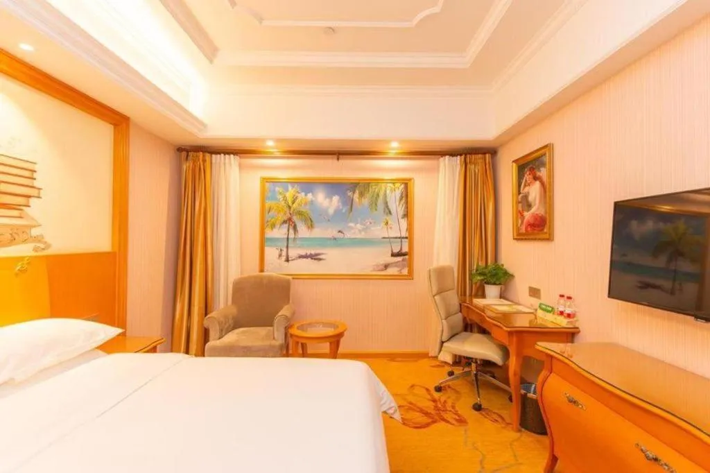 Bed in Vienna Hotel Shanghai Songjiang Market Miaoqian Street