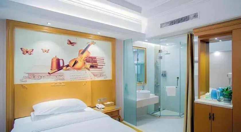 Bed in Vienna Hotel Shanghai Songjiang Market Miaoqian Street Bed in Vienna Hotel Shanghai Songjiang Market Miaoqian Street