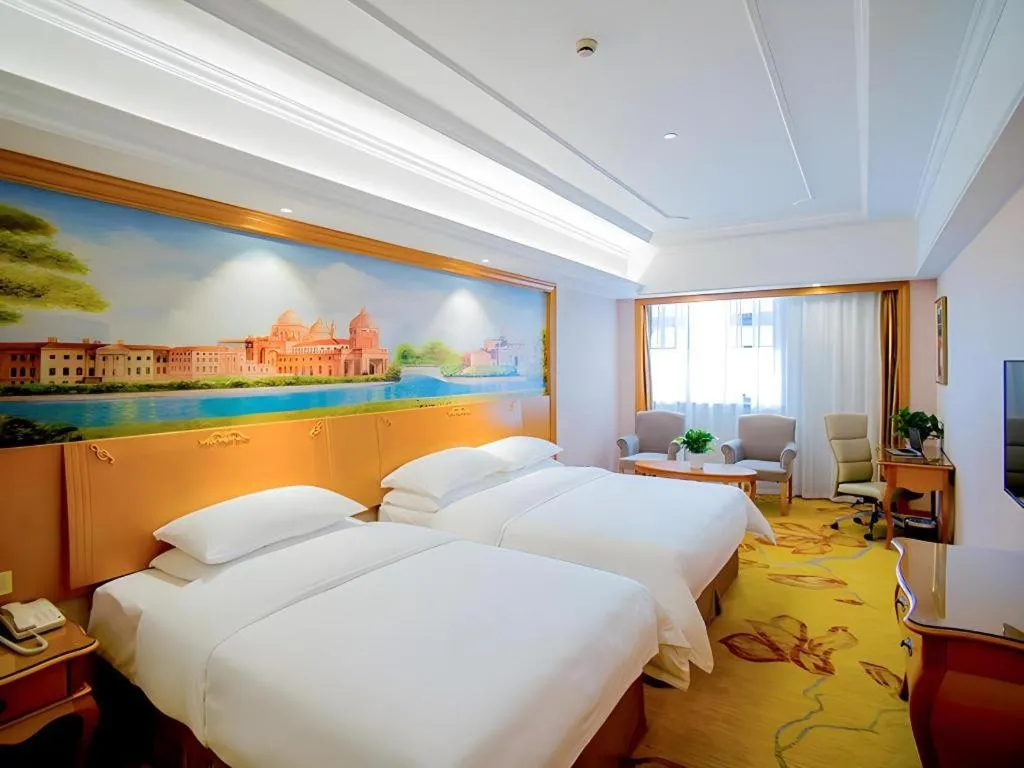 Bed in Vienna Hotel Shanghai Songjiang Market Miaoqian Street